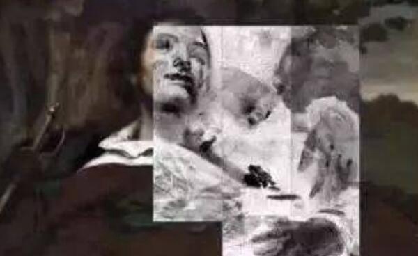 x光下的达芬奇的画 躺着一个神秘女人神奇的画中画
