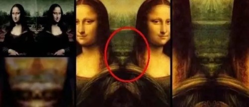 蒙娜丽莎重叠外星人 达芬奇多幅画中看出外星人
