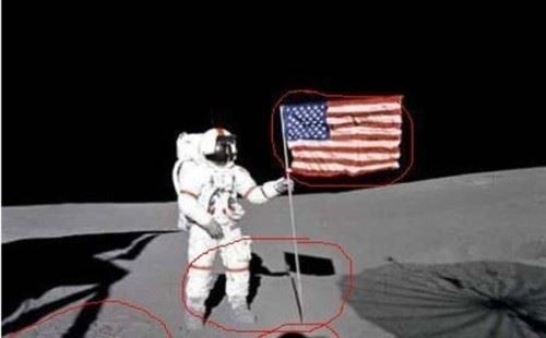 中国玉兔证明美国登月是假的 美国国旗都不见了