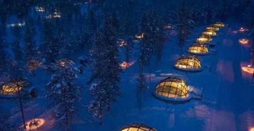 世界上最奇葩的8大酒店 芬兰玻璃穹顶酒店最美